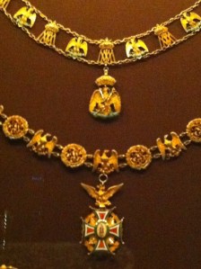 Insignes de l'Ordre impérial de Guadalupe Epoque de Maximilien de Habsbourg Hofburg, Vienne